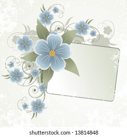 old floral frame for text