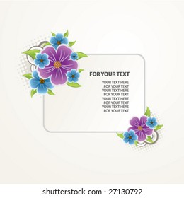 old floral frame for text