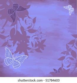 old floral watercolor background
