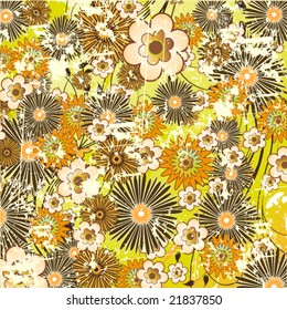 Old flower background.