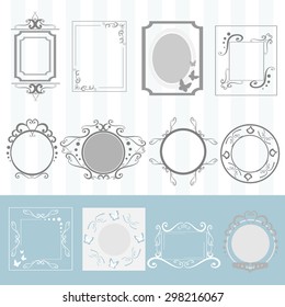 old frame set made in vector  