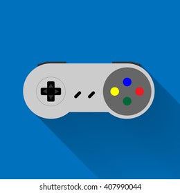 Old Gadget. Flat icon. Joystick, Vector Illustrator eps10