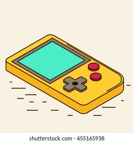 Old Gadget. Isometric flat icon. EPS10