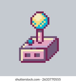 Old game controller pad in pixel art style