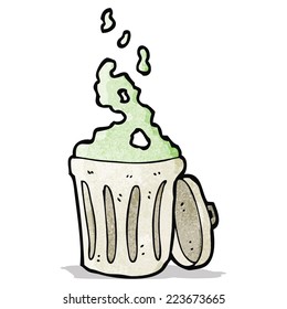 old garbage can cartoon