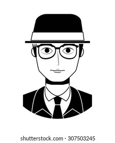 old gentleman design, vector illustration eps10 graphic 