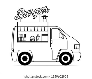 An old German bus converted into a Food Truck