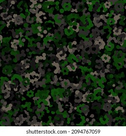 Ancianos antecedentes del patrón de camuflaje flecktarn alemán. Estilo clásico de ropa enmascarando la impresión repetida de camo. Textura de colores verde y marrón. Ilustración vectorial.