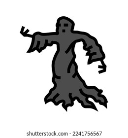 old ghost color icon vector. old ghost sign. isolated symbol illustration