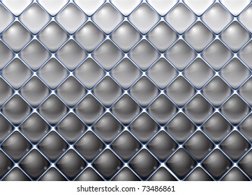 old glass brick wall