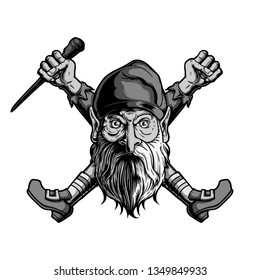 Old Gnome Illustration