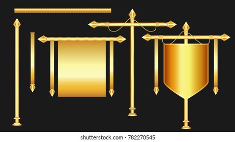 old gold collection object