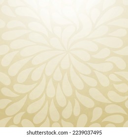 Old gold paper in vintage style with paisley. Postcard, frame, background, pattern, vector image