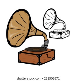 Old gramophone