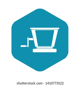 Old grape juicer icon. Simple illustration of old grape juicer vector icon for web