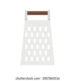Old grater icon. Flat illustration of old grater vector icon isolated on white background