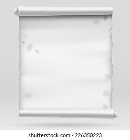 Old gray parchment. Vector illustration