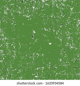 Old green wall with erosion traces. Grunge graphics. Rough background.