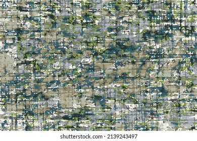 Fondo sucio y abstracto de grano antiguo.Patrón de textura gris, azul y verde.