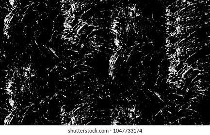 Old grunge background of black and white. Dark monochrome texture. Vector pattern of cracks, mud, chips, scuffs