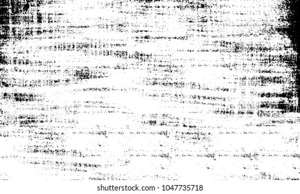 Old grunge background of black and white. Dark monochrome texture. Vector pattern of cracks, mud, chips, scuffs
