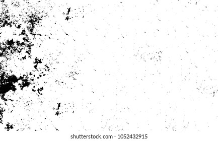 Old grunge background of black and white. Dark monochrome texture. Vector pattern of cracks, mud, chips, scuffs