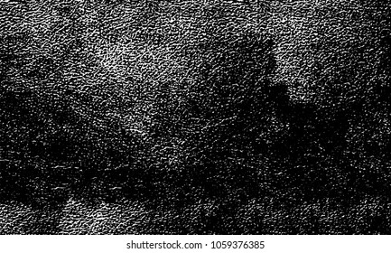 Old grunge background of black and white. Dark monochrome texture. Vector pattern of cracks, mud, chips, scuffs