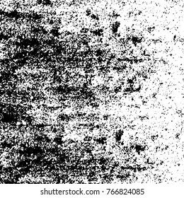 Old grunge background black and white vector. The texture of the ink spots