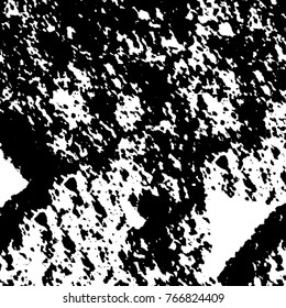 Old grunge background black and white vector. The texture of the ink spots