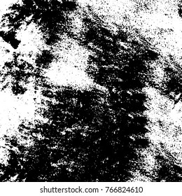 Old grunge background black and white vector. The texture of the ink spots