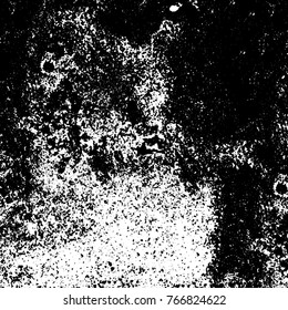 Old grunge background black and white vector. The texture of the ink spots