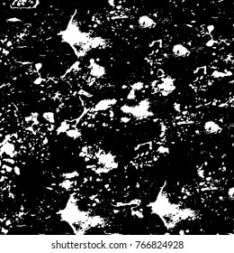 Old grunge background black and white vector. The texture of the ink spots
