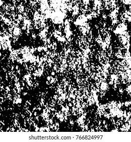 Old grunge background black and white vector. The texture of the ink spots