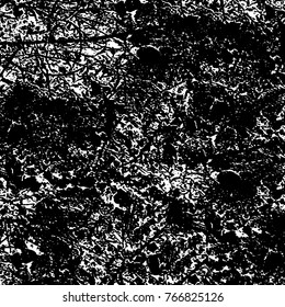 Old grunge background black and white vector. The texture of the ink spots