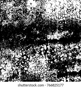 Old grunge background black and white vector. The texture of the ink spots