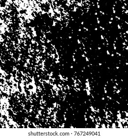 Old grunge background black and white vector. The texture of the ink spots