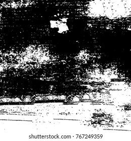 Old grunge background black and white vector. The texture of the ink spots