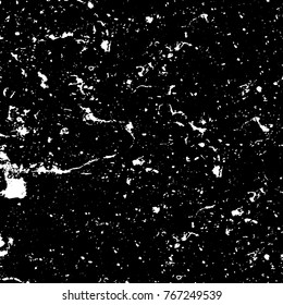 Old grunge background black and white vector. The texture of the ink spots