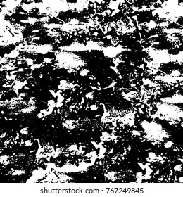 Old grunge background black and white vector. The texture of the ink spots