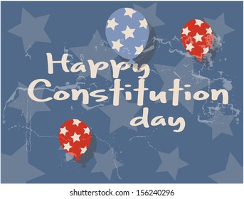 old grunge background - Constitution Day Vector Illustration