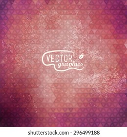  old grunge background with triangles