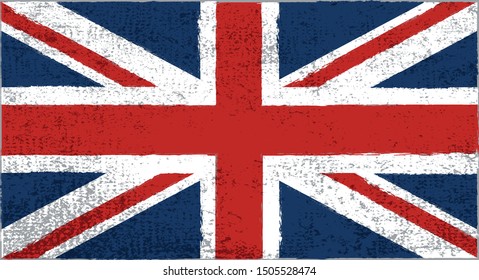 old grunge flag of united kingdom