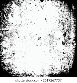 Old Grunge frame border texture on isolate background 