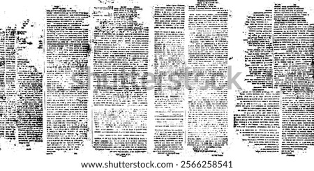 Old grunge newspaper paper textured background.