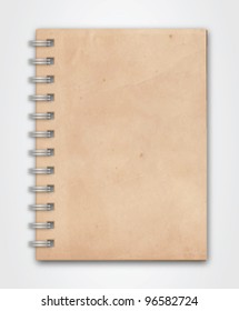 Old Grunge Notebook Vector