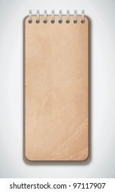 Old Grunge Notebook Vector