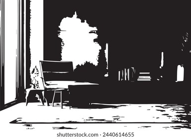 Old grunge texture interior background 