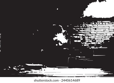Old grunge texture interior background 
