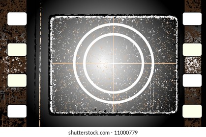 old grunge textured film strip
