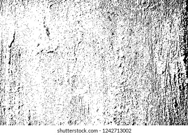 Vector Urbano Antiguo Grunge Textura Negra Y Blanca, Ejemplo De Patrón De Peligro De Superposición Metálico Oscuro, Fondo Escrachado Resumen

